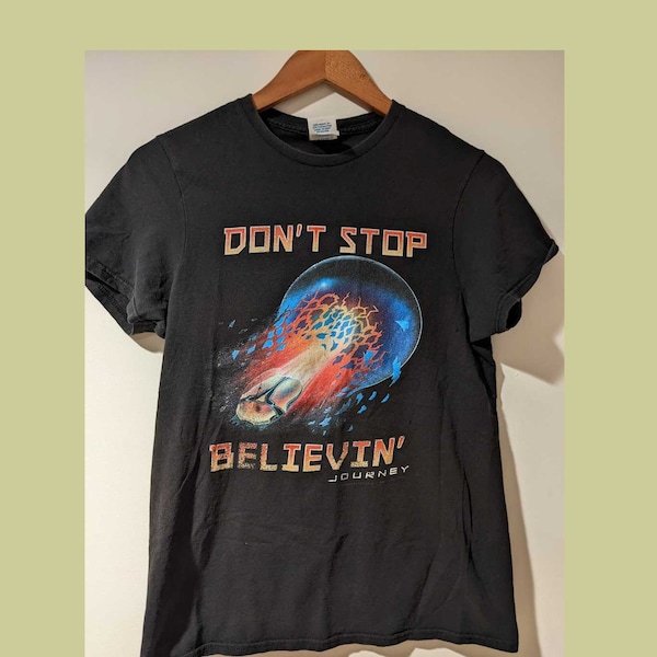 Vintage Reise-Hemd | Reise nicht aufhören zu glauben Shirt | Reise Band Shirt | -Rock-Shirt | Reise Fan Geschenke | Unisex Reise-Hemd