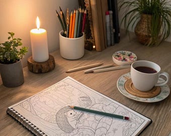 Forest Familiars: Pacchetto da colorare di 10 pagine con animali per prendersi cura di sé