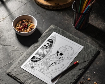 L'ossario della serenità: un libro da colorare con uno scheletro per prendersi cura di sé