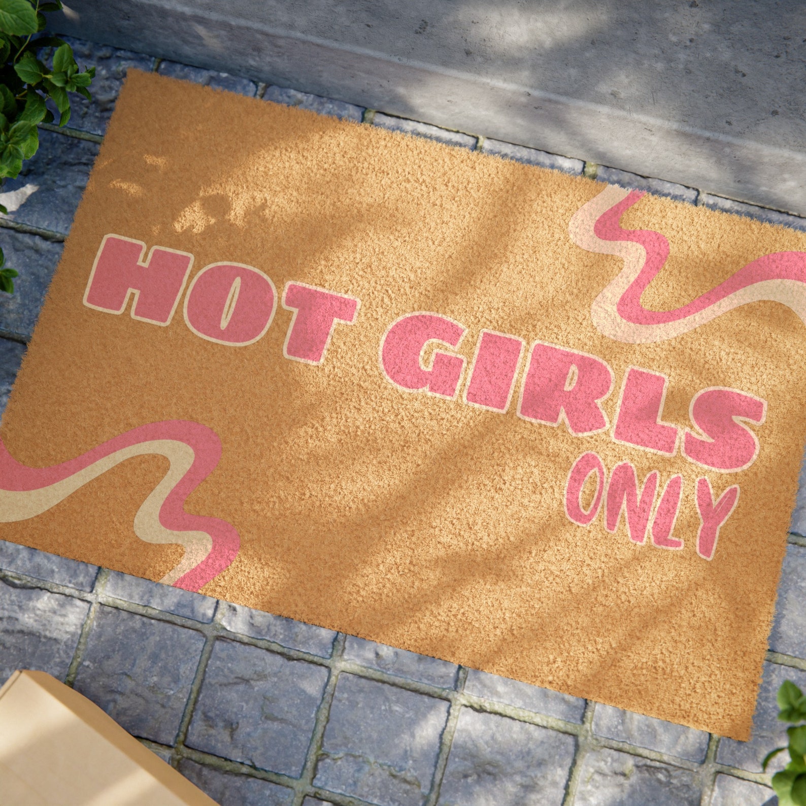 Pink hot Girls Only Doormat - Etsy