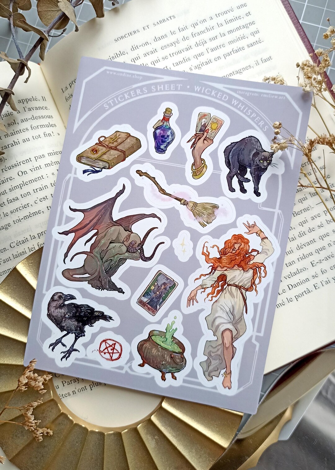 Whimsy Stickers Stickers Sheet Whimsy - Etsy