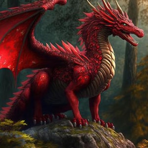 Drakor, The Red Dragon Spirit Companion- Distant, Direct Spirit Binding