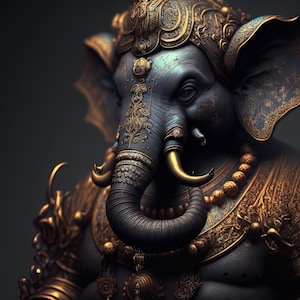 Lakshmi, The Mystical Elephant Spirit Companion Bringer of Wealth- Distant, Direct Spirit Binding