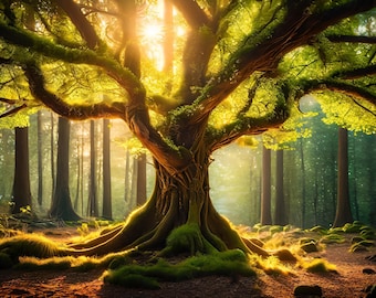 The Magical Tree Astral Realm, Enchanted Spiritual Portal