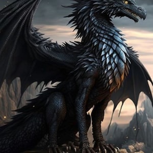 Ancient Black Dragon Spirit Companion- Distant, Direct Spirit Binding