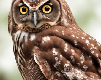 Nocturna, The Wise Owl Spirit Companion, Familiar Magical Vessel