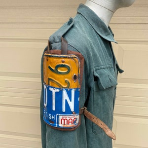 Fallout style armor made from license plates