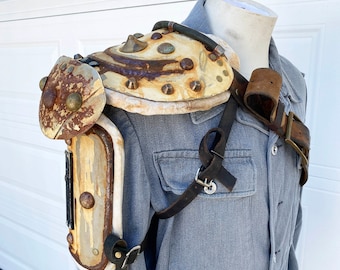 Post apocalyptic style armor made from steel. Right arm
