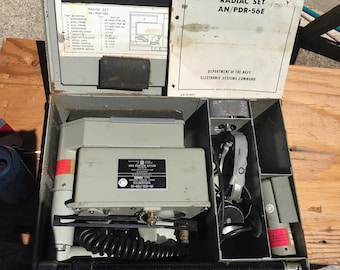 PDR-56E Radiac set, Geiger Counter/Scintillator in case, USN issue