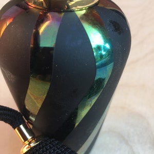 NOS iridescent perfume bottle with atomizer image 4