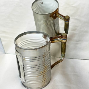 Tin can beer mug with bullet handle image 3