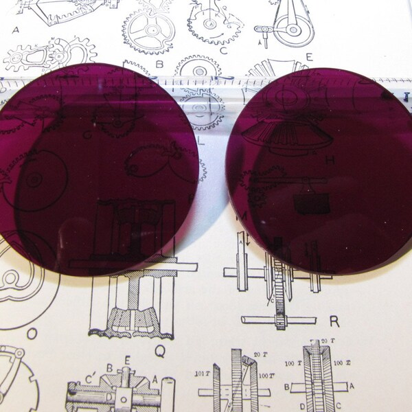 Purple 2 Inch goggle lenses