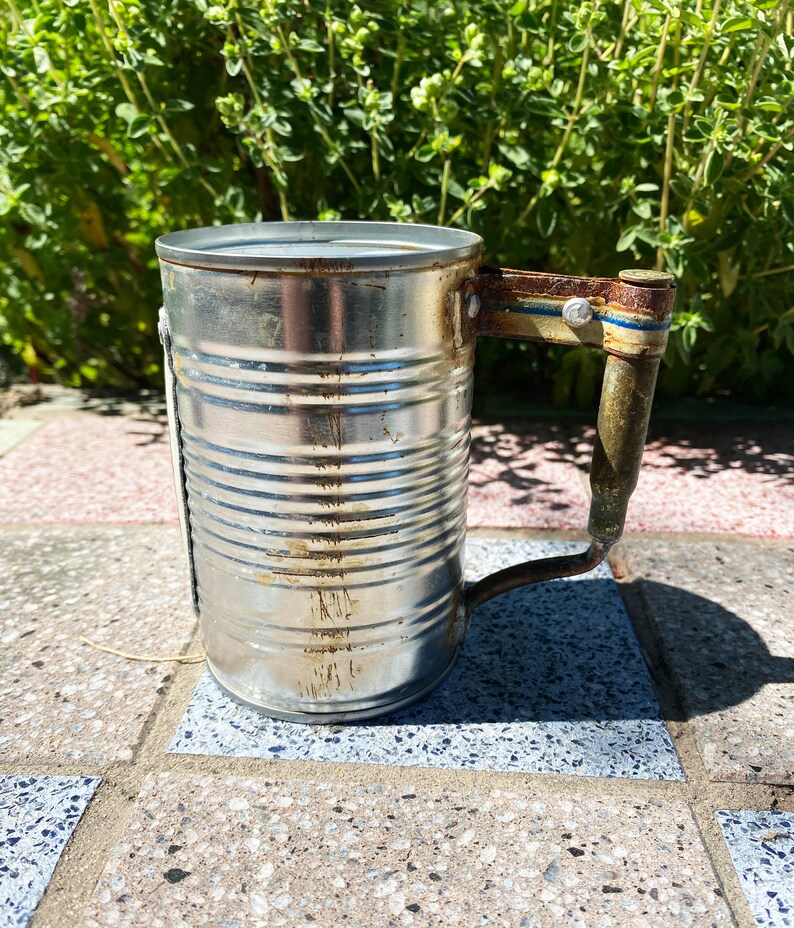 Tin can beer mug with bullet handle image 8