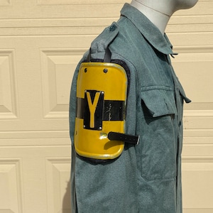Post apoc steel shoulder armor