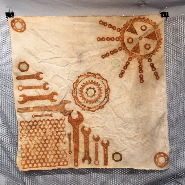 Rust printed Bandanna