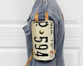 Fallout style armor made from license plate