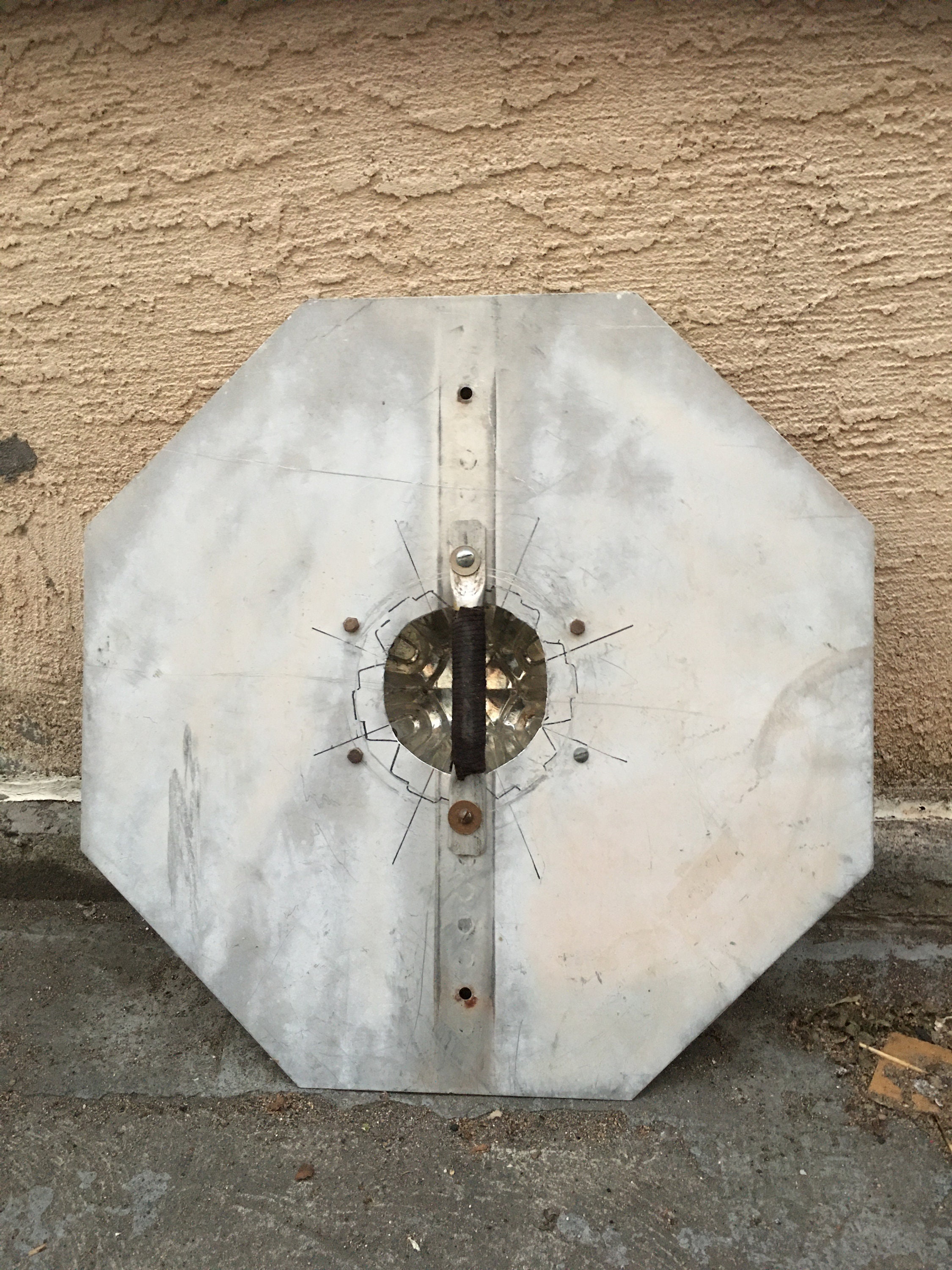 Shield Made From Old Aluminum Stop Sign - Etsy