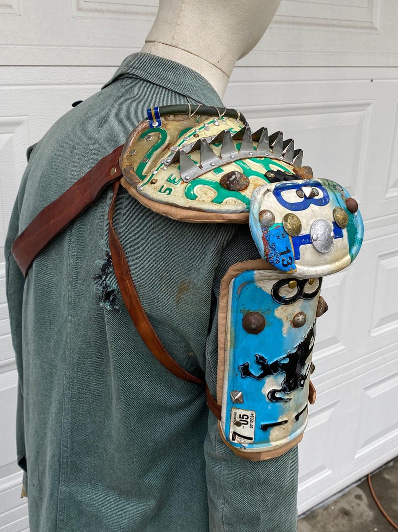 Fallout Style Post Apocalyptic Style Pauldron Made From License Plates ...