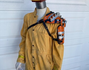 Post Apocalyptic Pauldron made from traffic sign Left
