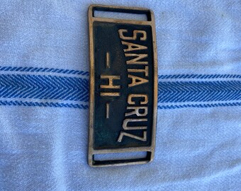 Santa Cruz High McKeen belt buckle