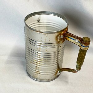 Tin can beer mug with bullet handle image 5