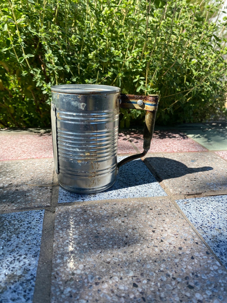 Tin can beer mug with bullet handle image 7