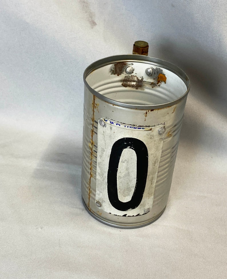 Tin can beer mug with bullet handle image 4