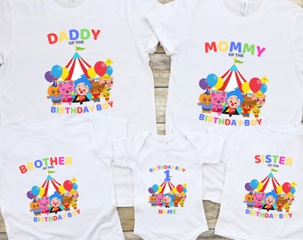 Personalisiertes Plim Plim Geburtstags-Shirt, personalisiertes Familien-Shirt mit Namen und Alter, Plim Plim personalisiertes Shirt, Familiengeburtstag, T-Shirts