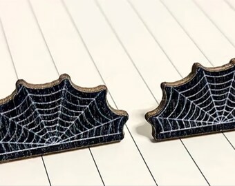 Wooden Web Earrings