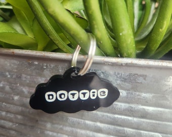 Retro Cloud Pet Tag ID More Colors