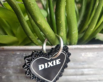 Dixie Heart Pet Tag ID More Colors