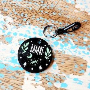 Forest Circular Pet ID Tag - Acrylic