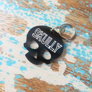 Skull Pet ID Tag or Key Chain