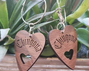 Walnut CHINGONA Hoops