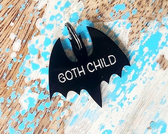 Goth Child BAT Pet Charm