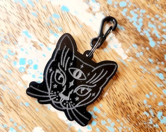 Goth Kitty Pet ID Tag