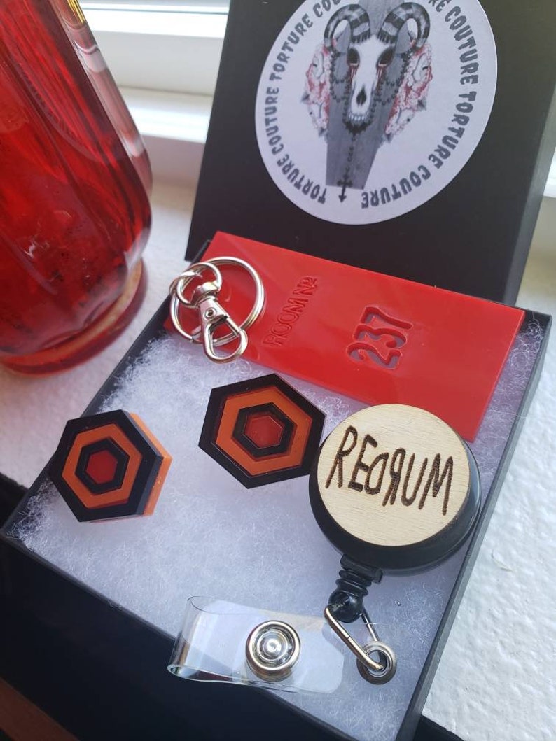 Reel,Key Chain Earrings The Shining Gift Set
