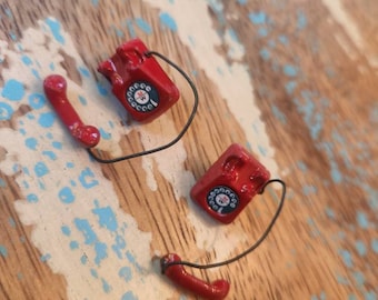 Red Phone Earrings