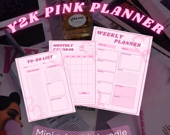 Y2K/ 2000’s Themed Planner, Mini Bundle