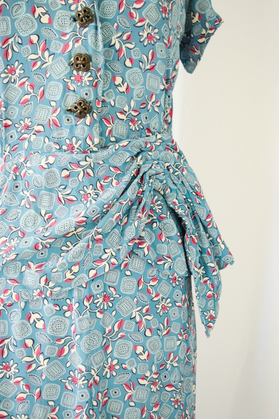 1940s Dress | Novelty Floral | Vintage 40s Dress … - image 5