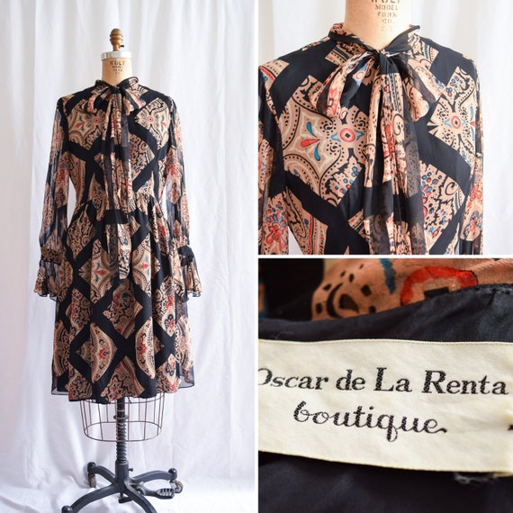 oscar de la renta vintage dress