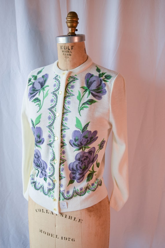 shrinking violet cardigan