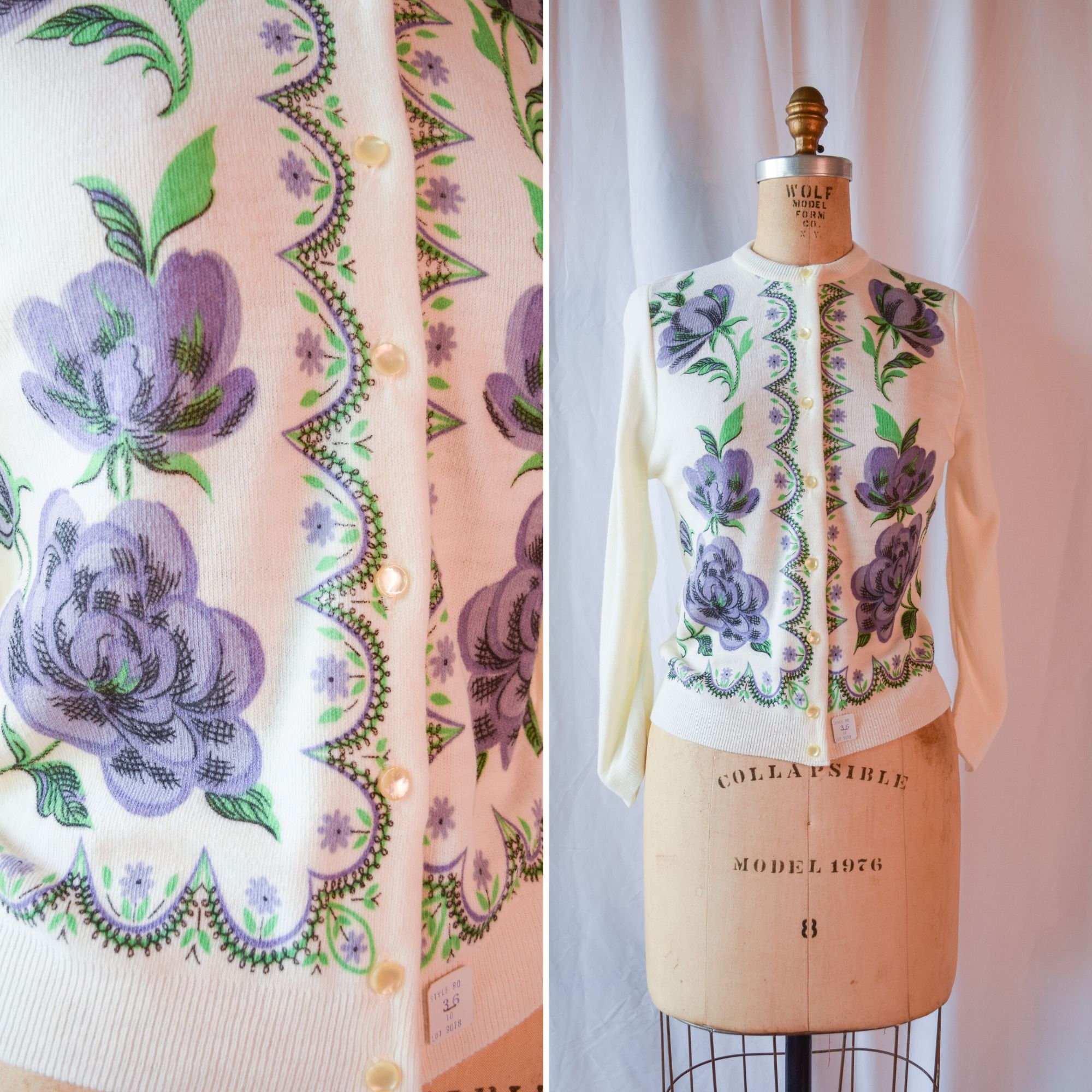 shrinking violet cardigan