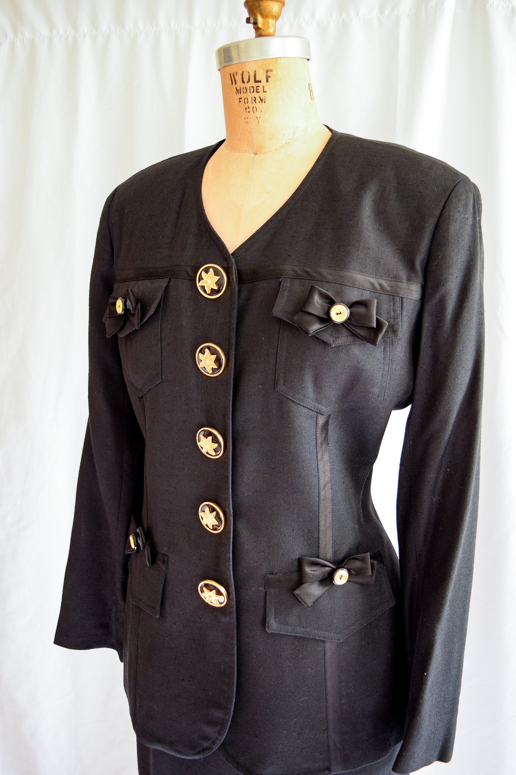 ジャケット・アウター 90s NEW YORKER gold button navy blazer Vintage Navy Blue Blazer with Gold Buttons Oversized Fit 4