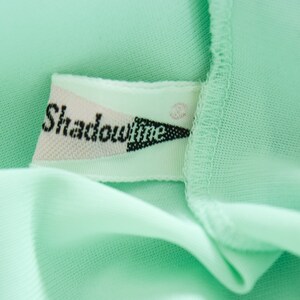 1950s Nightgown Shadowline Vintage 50s Triple Layer Mint Nylon Chiffon Nightgown Ruffled Ballerina image 9