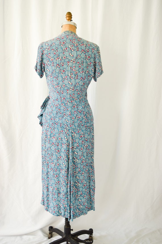 1940s Dress | Novelty Floral | Vintage 40s Dress … - image 6