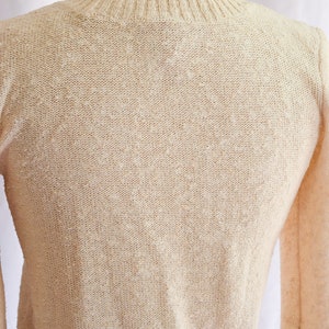 1970s Sweater Courrèges Vintage 70s Pullover Ivory Slub | Etsy