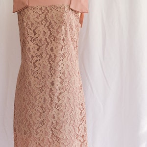 1960s Dress Camilla Vintage 60's Lace Dress Rosy Tan | Etsy