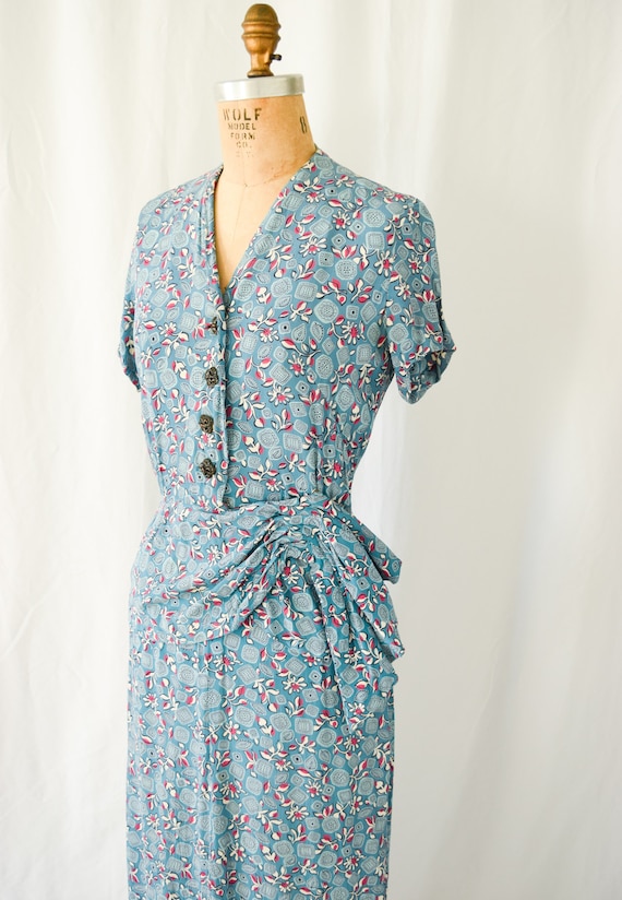 1940s Dress | Novelty Floral | Vintage 40s Dress … - image 3