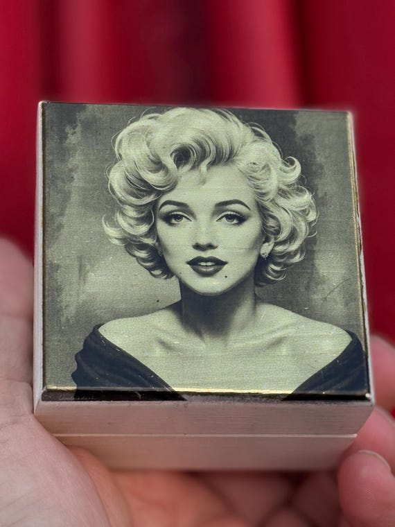 Marilyn Monroe Trinket Ring Box - Retro Vintage 1950s Style